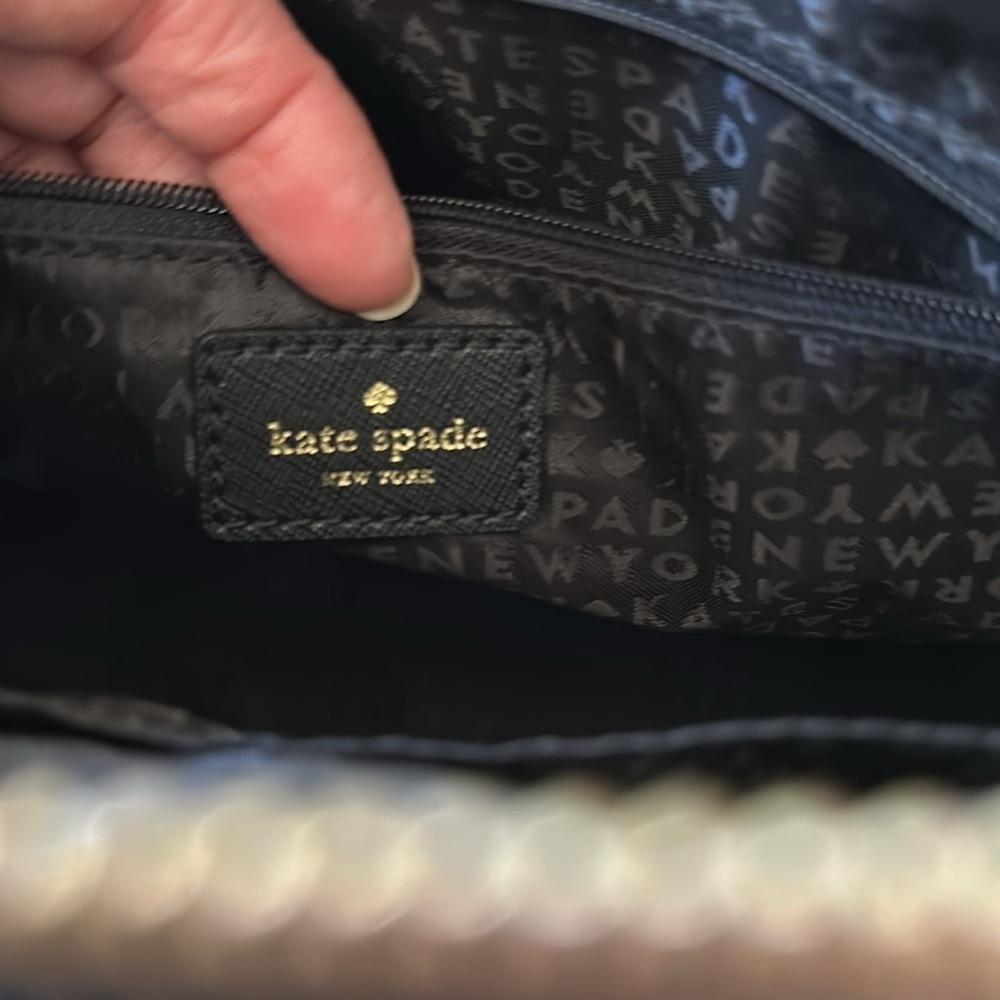 kate spade new york Laurel Way Leather Reiley Satchel, Black, Like New - Picture 11 of 12